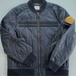 Warstic x Billy Reid Icon Players Baseball Flight Jacket Black Size Large $295